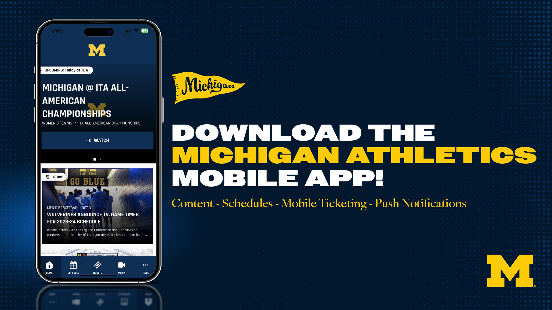 Michigan Athletics Mobile App