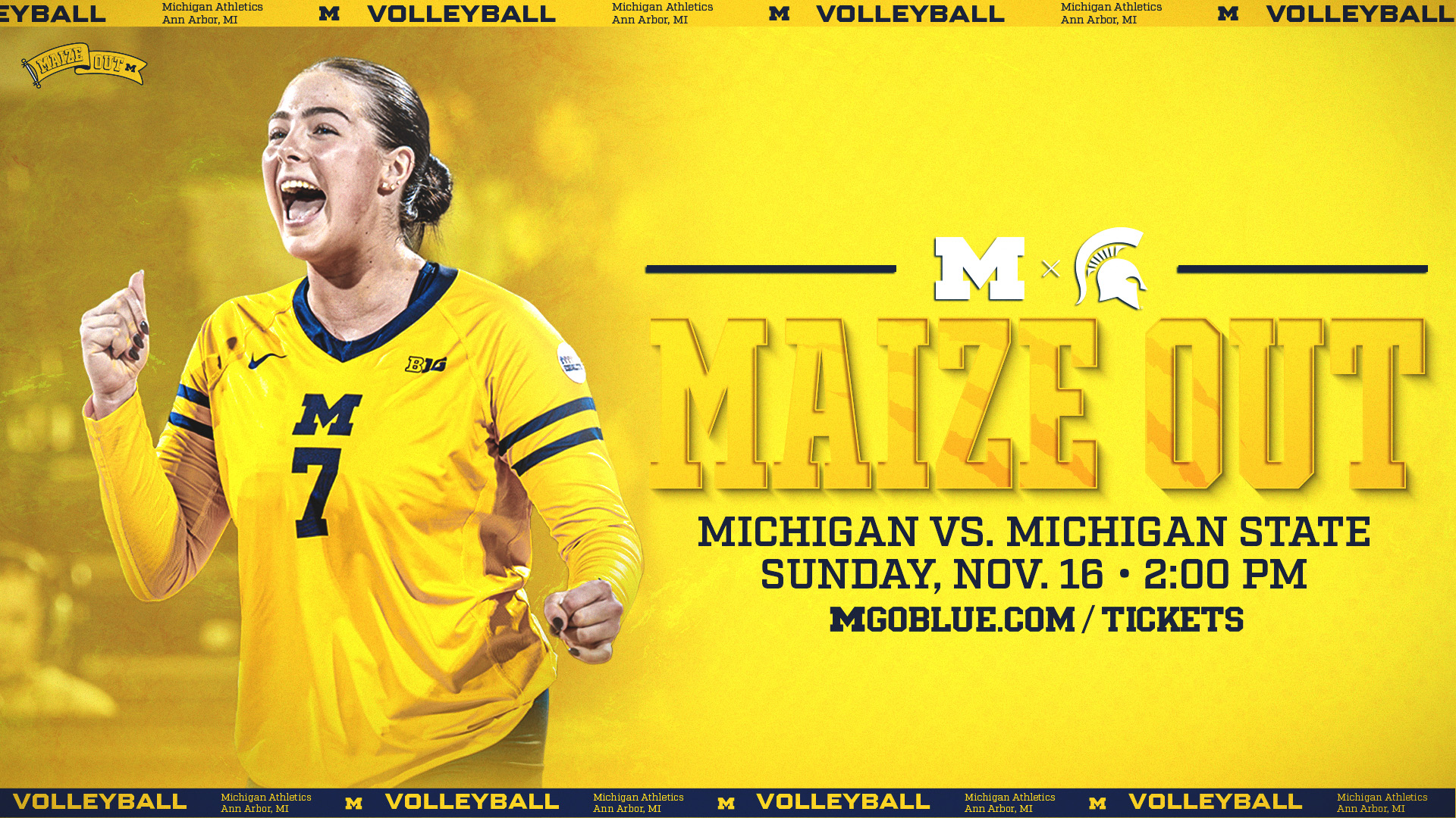 Blue Out - Michigan vs. Ohio State - Friday, Nov. 16 at 7 PM