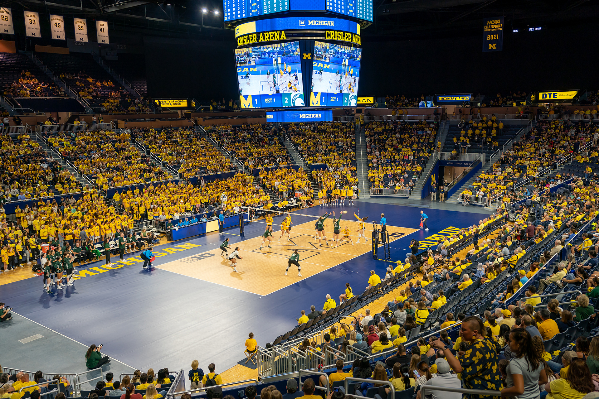 Crisler Center Maize Out photo 