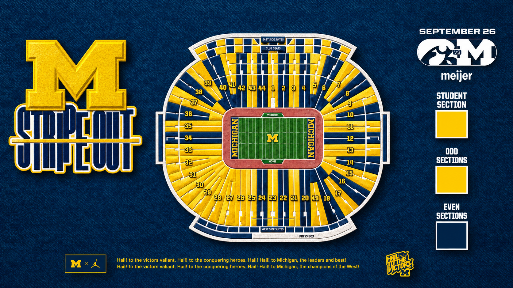 STRIPE OUT Michigan Stadium!