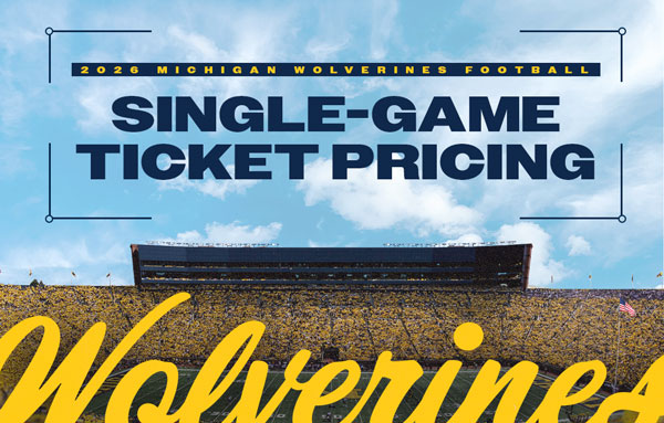 Michigan Football Single-Game Ticket Pricing