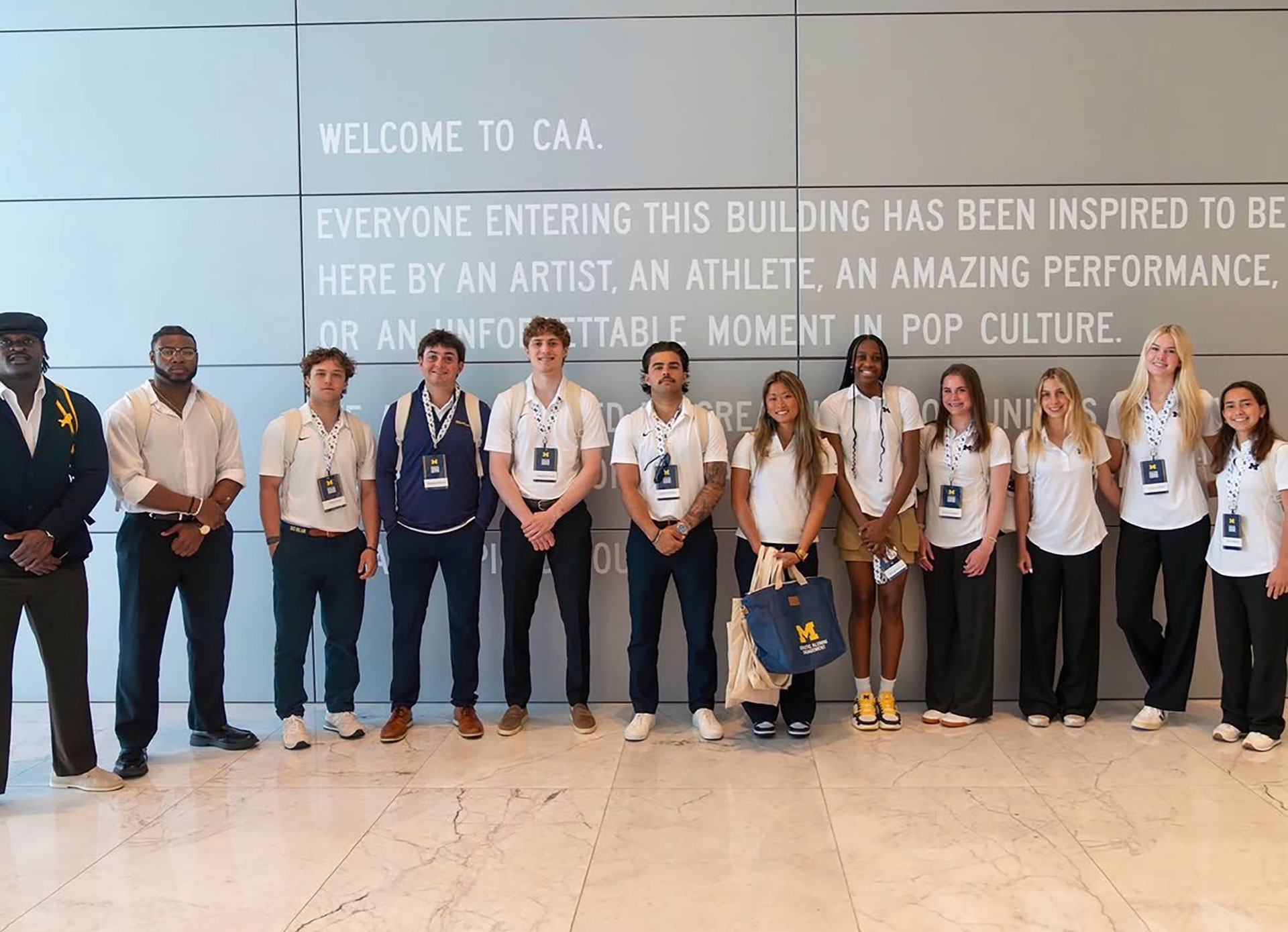 Student-athletes at CAA in Los Angeles