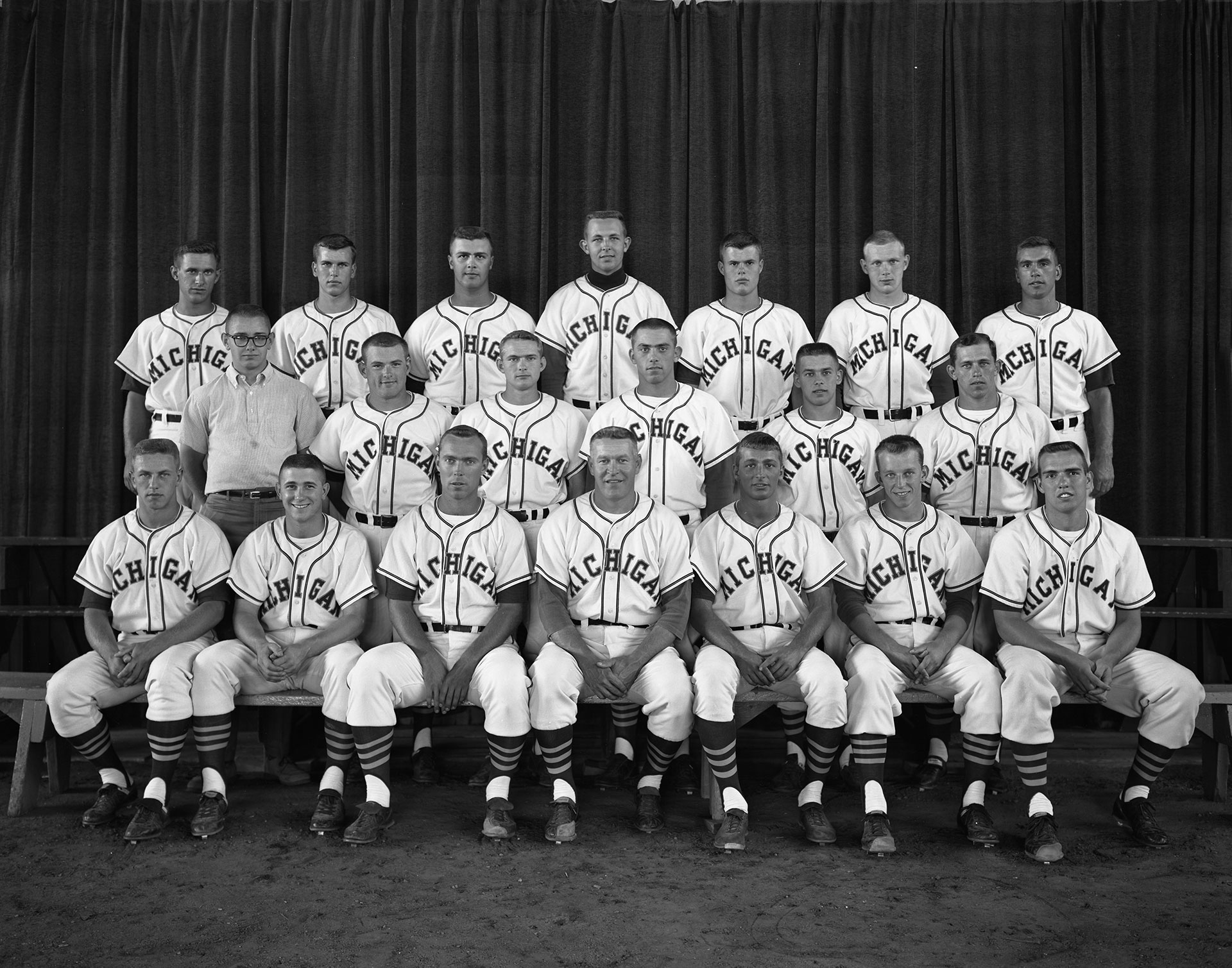 Michigan baseball 1962 team photo