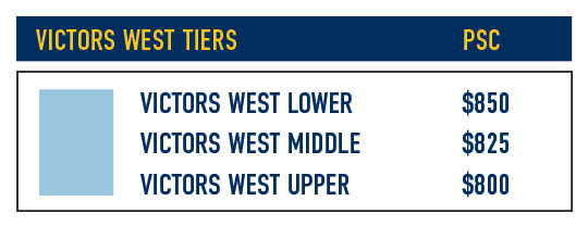 Victors West Seat Section