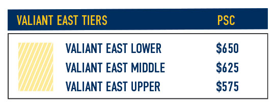 Valiant East Seat Section