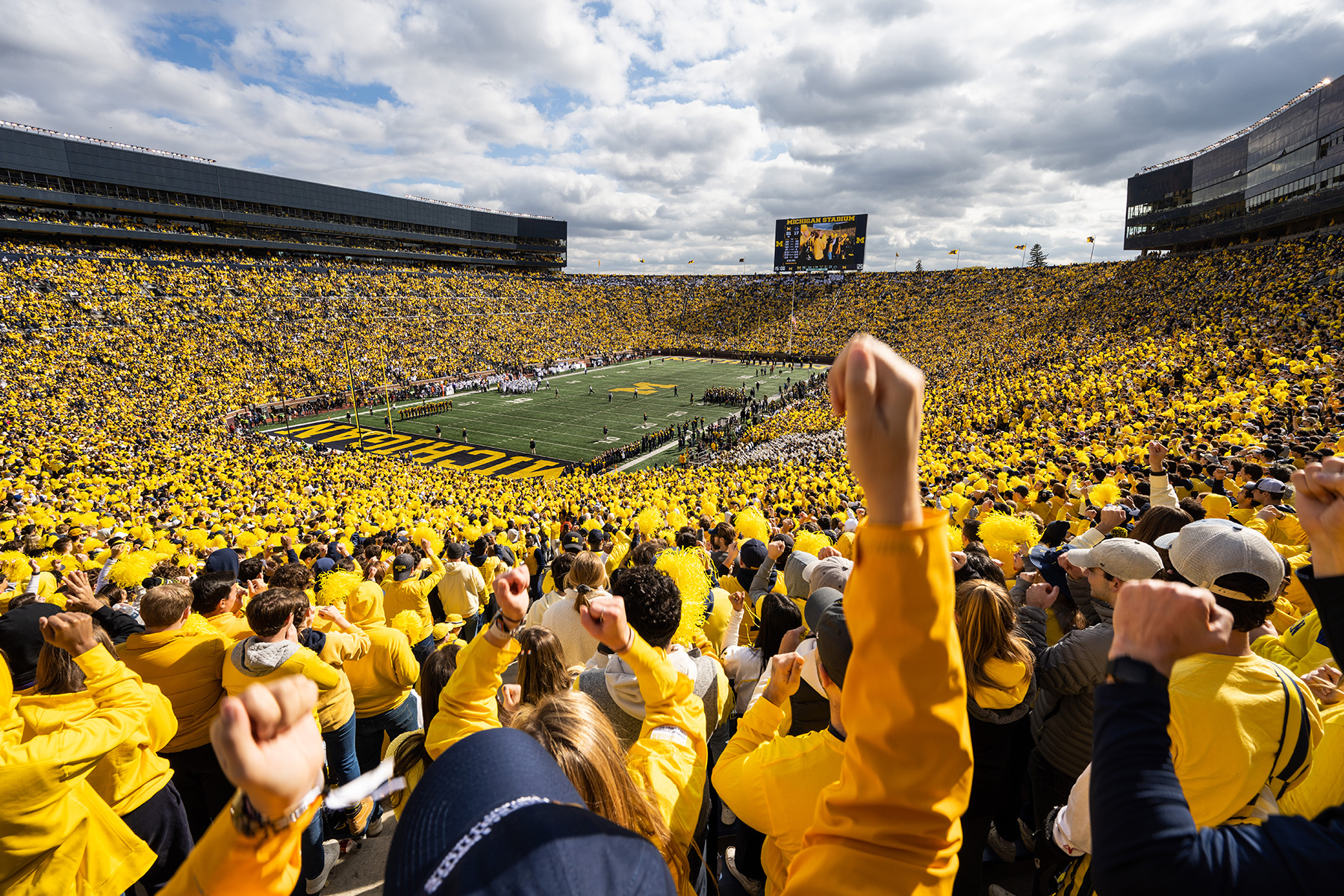 Michigan Student Section Maize Out vs. Penn State