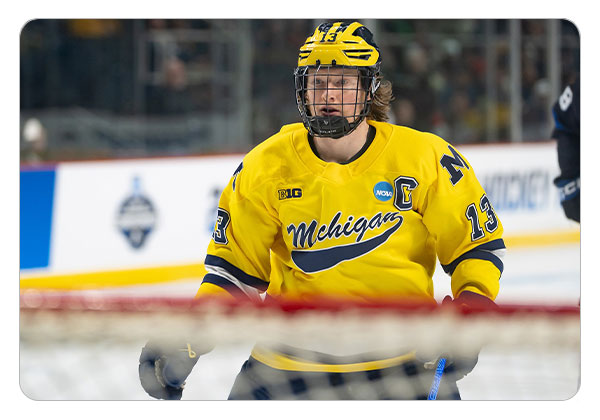 T.J. Hughes in maize jersey